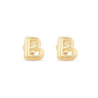 Aretes De Oro Amarillo De 10K (Letra B)