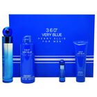 Set De Regalo Perry Ellis 360 Very Blue Para Hombre, 100 Ml, 4 Piezas
