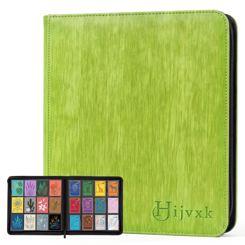 Carpeta De Cartas Hijvxk 720 Bolsillos Verde Li... image number null