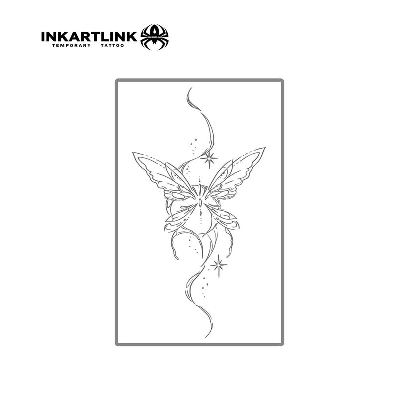 Tatuajes Temporales Inkartlink Mariposa 2 Imper... image number null