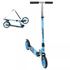 Scooter Para Ni&ntilde;os Altura Ajustable Ruedas De Goma Freno Trasero Plegable Con Correa Desde 115 Cm Hasta 50 Kg Azul Cielo