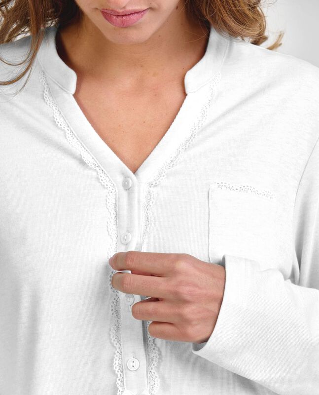 Camis&oacute;n Lencero Pata M/L Marfil image number null