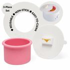 Collar De Cera Relax & Wax - Set De 3 Piezas Blanco/rosa