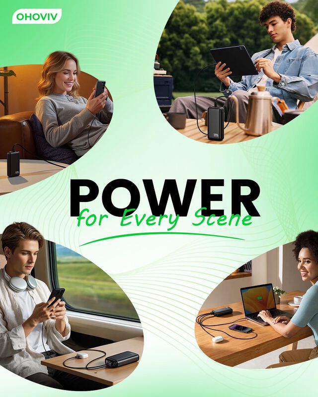 Power Bank Ohoviv 50000mah 22.5w Carga R&aacute;pida U... image number null