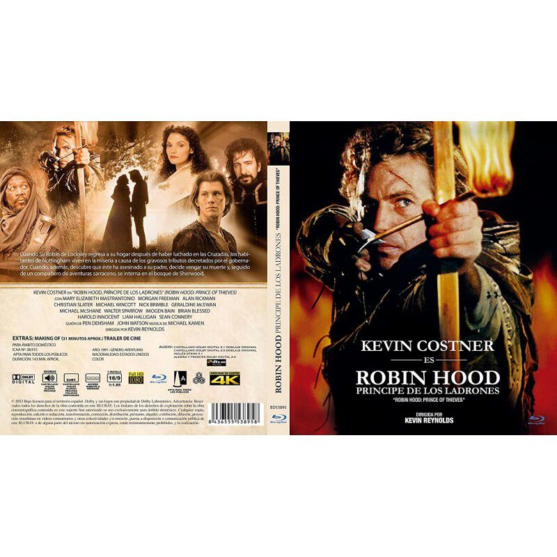 Robin Hood: Pr&iacute;ncipe De Los Ladrones - Blu-ray ... image number null