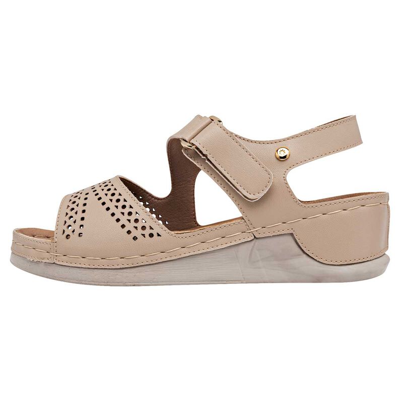 Mora Confort Sandalia para mujer beige image number null