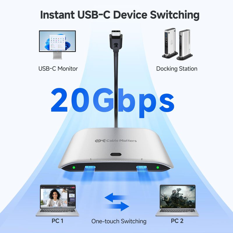 El Cable De Conmutador Usb4 Usb C Es Ideal Para... image number null