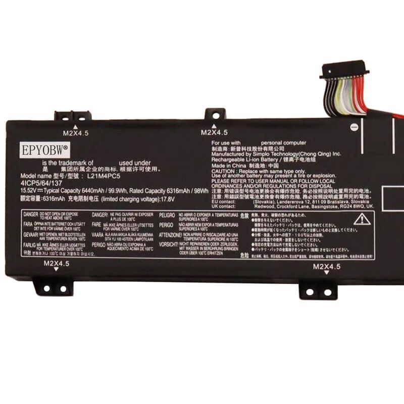 Bater&iacute;a De Port&aacute;til Epyobw L21m4pc5 99,9 wh Len... image number null