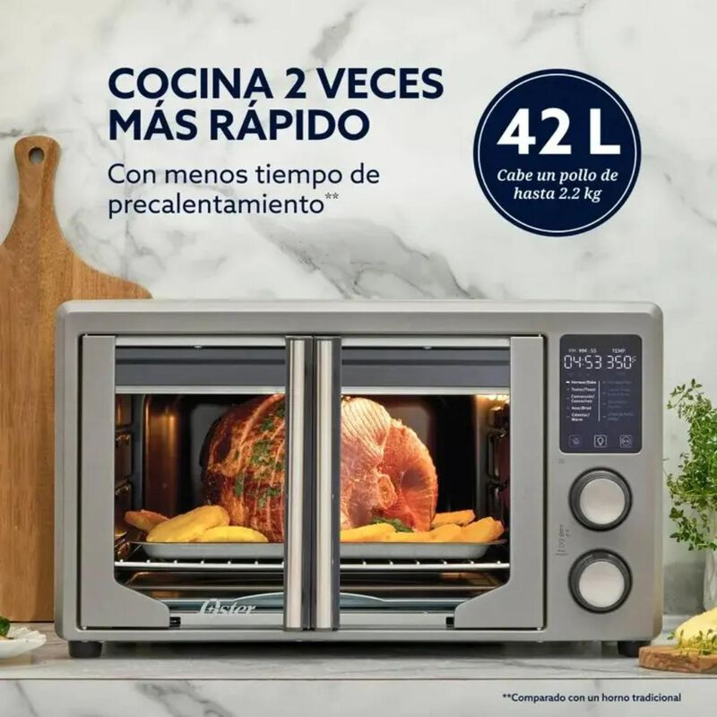 Horno El&eacute;ctrico Con Freidora De Aire Oster 42 L... image number null