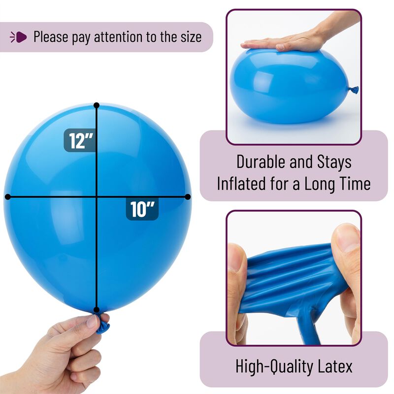 Globos Mr. Pen Azul De 30 cm &ndash; Pack De 54 image number null