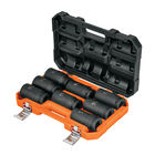 Juego de 8 Dados Largos Cuadro 3/4' de Impacto 6 Puntas Std