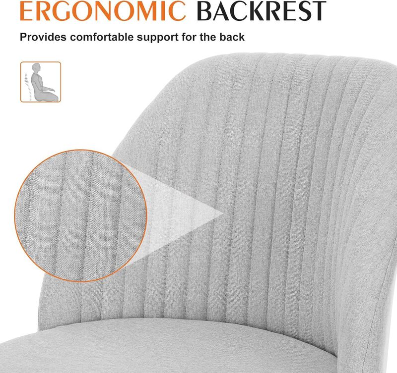 Silla De Escritorio Simple Deluxe Sin Brazos Gr... image number null