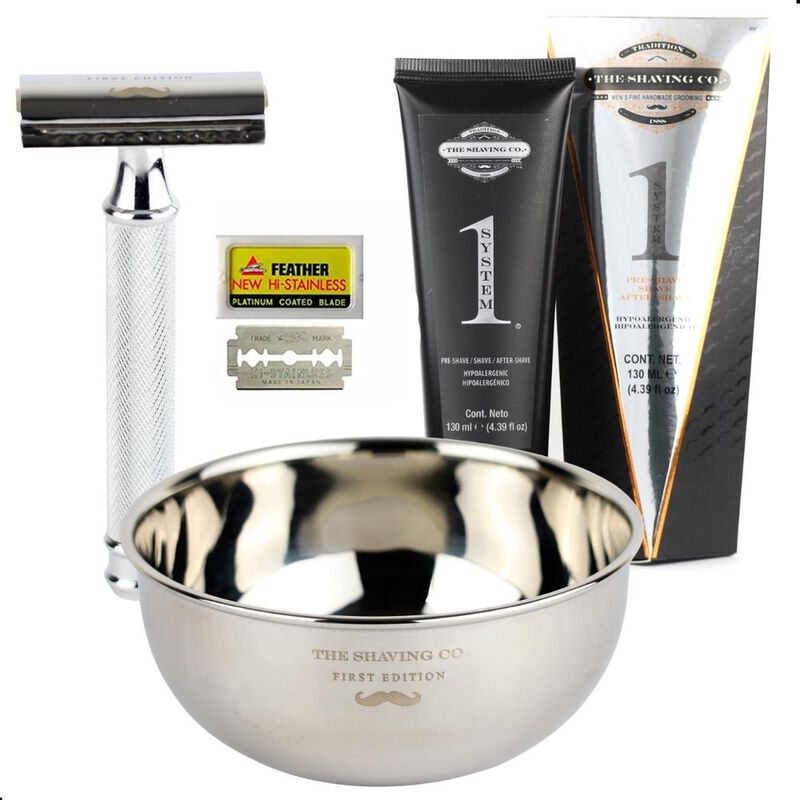 Kit The Shaving Co Rastrillo + Vasija + One Sys... image number null