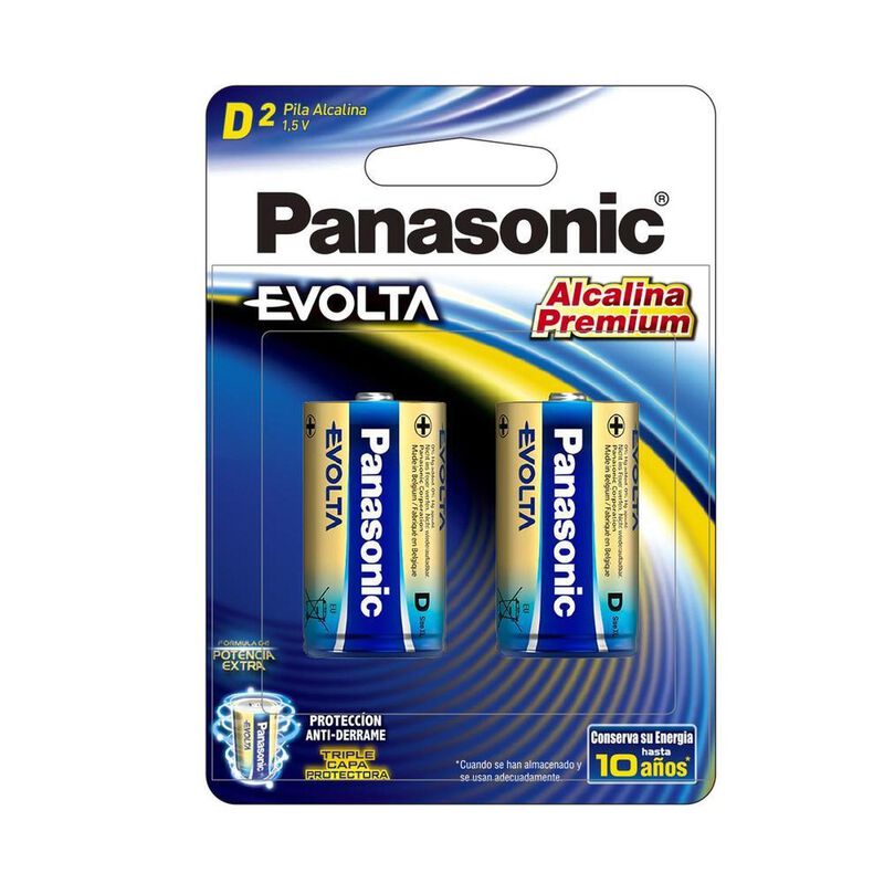 Pila Panasonic Evolta Alcalina D Con 12 Unidade... image number null