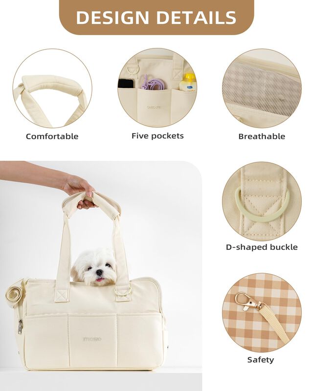 Transport&iacute;n Para Perros Onecute 43 cm Beige De ... image number null