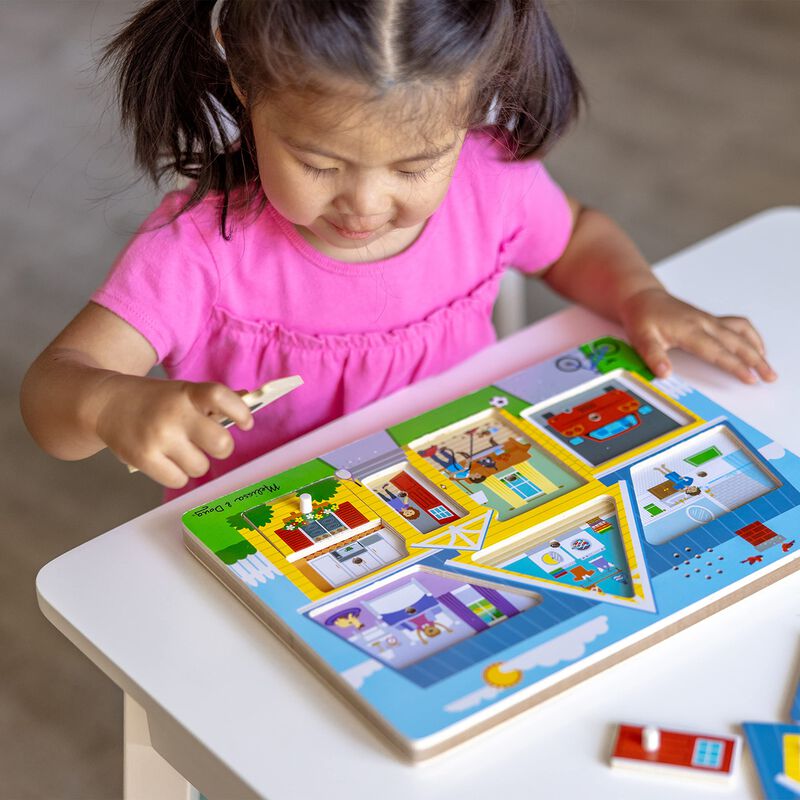 Puzzle Melissa & Doug Around The House Sound 8 ... image number null