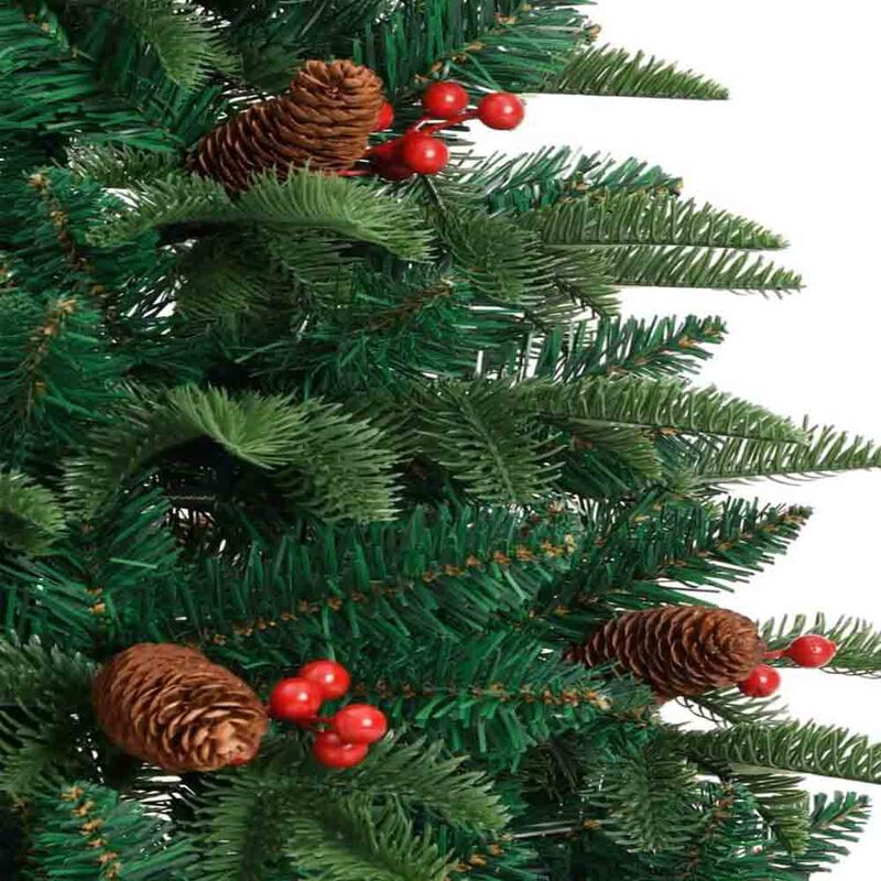 &Aacute;rbol de Navidad Verde 1.80 m con Berries y Pi&ntilde;... image number null
