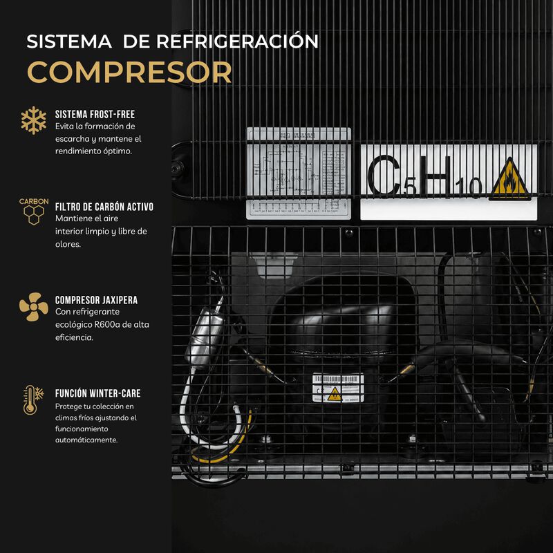 Cava De Vinos Refrigerador Enfriador Para 165 B... image number null