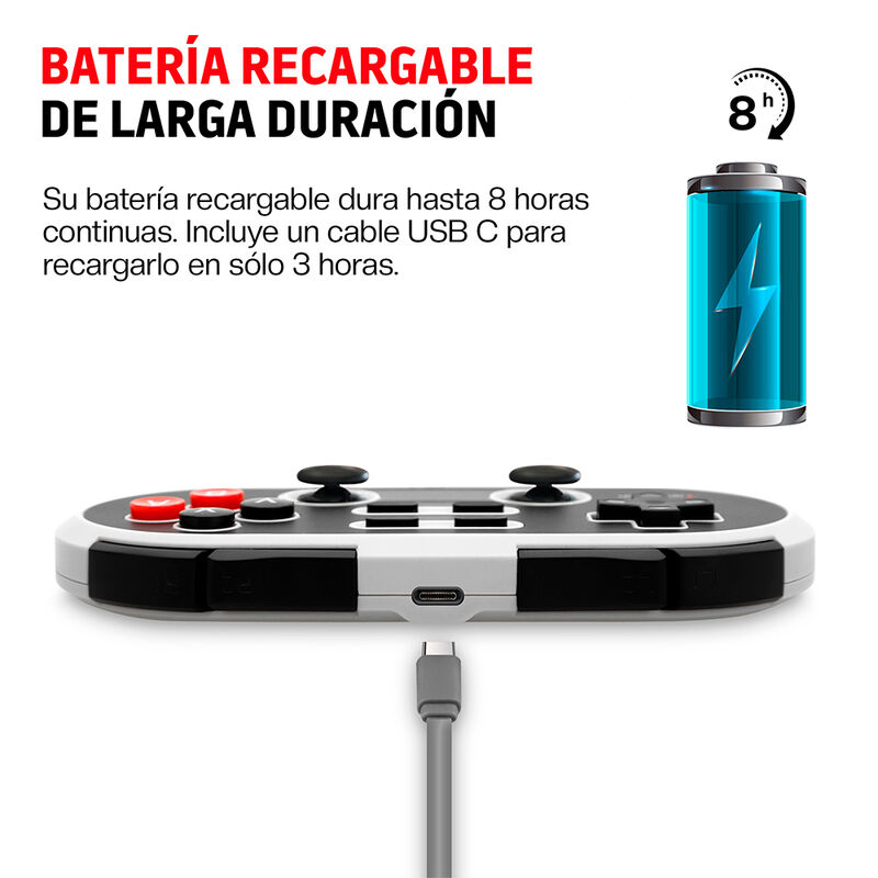Control Para Nintendo Switch 1 Y 2 Retro Inal&aacute;m... image number null