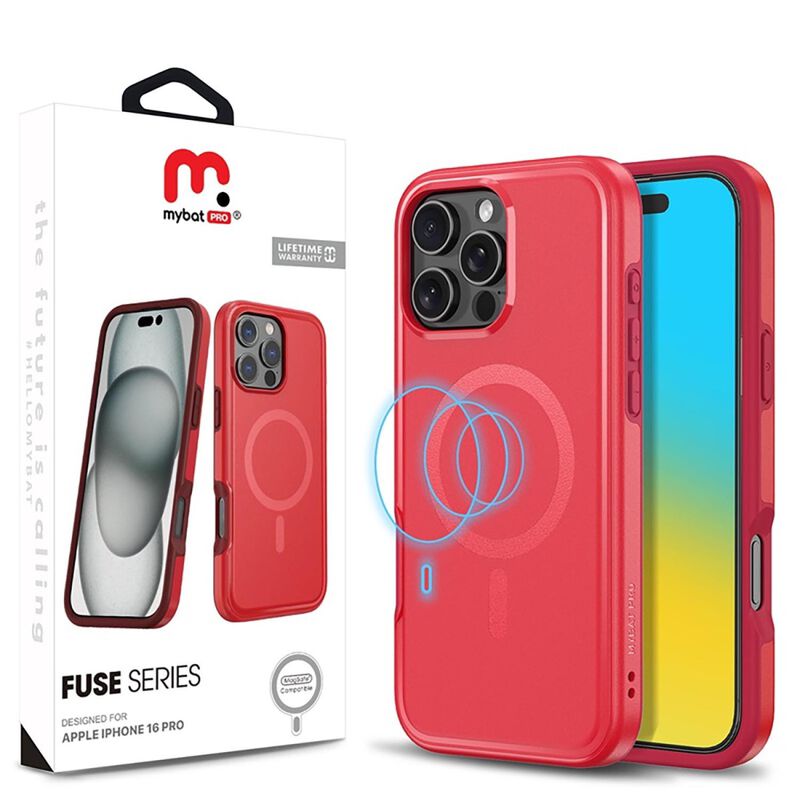 Funda Mybat Fuse Mag Para Iphone 16 Pro - Roja image number null