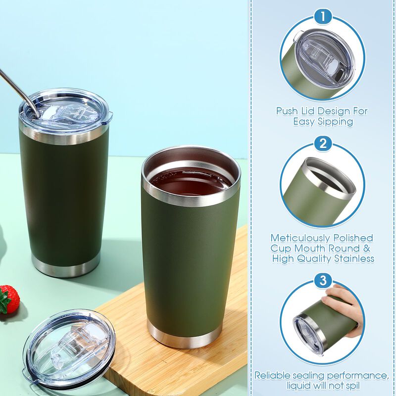Vaso T&eacute;rmico Sieral 25 Unidades 568 ml Verde Mi... image number null