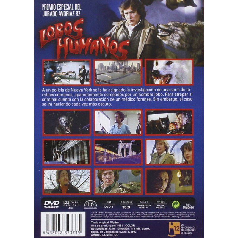 Lobos Humanos (dvd) 1981 Wolfen image number null