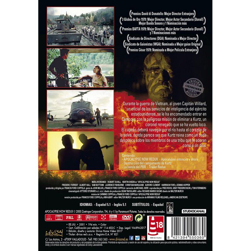 Apocalyse now [DVD] image number null