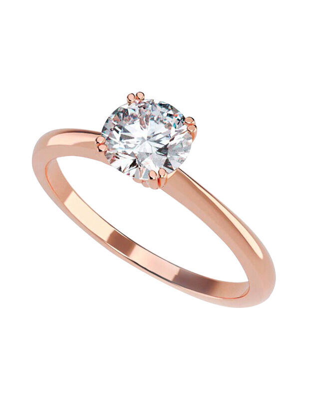 Anillo de Compromiso de 14K con Diamante de Lab... image number null