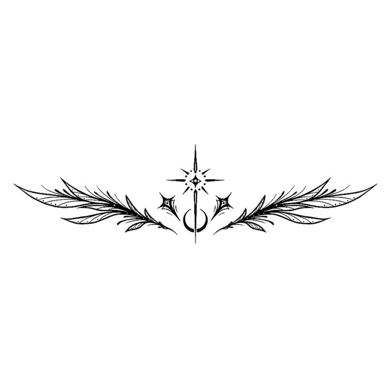 Set De Tatuajes Temporales Angel Feathers De In... image number null