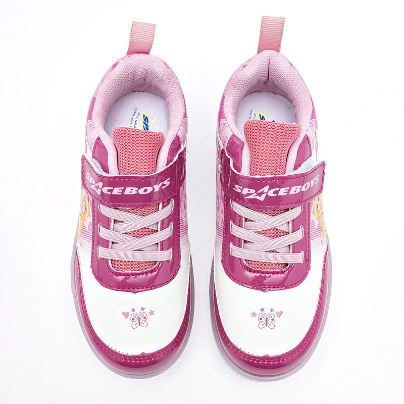 Space Boys tenis con luces para ni&ntilde;a fucsia bla... image number null