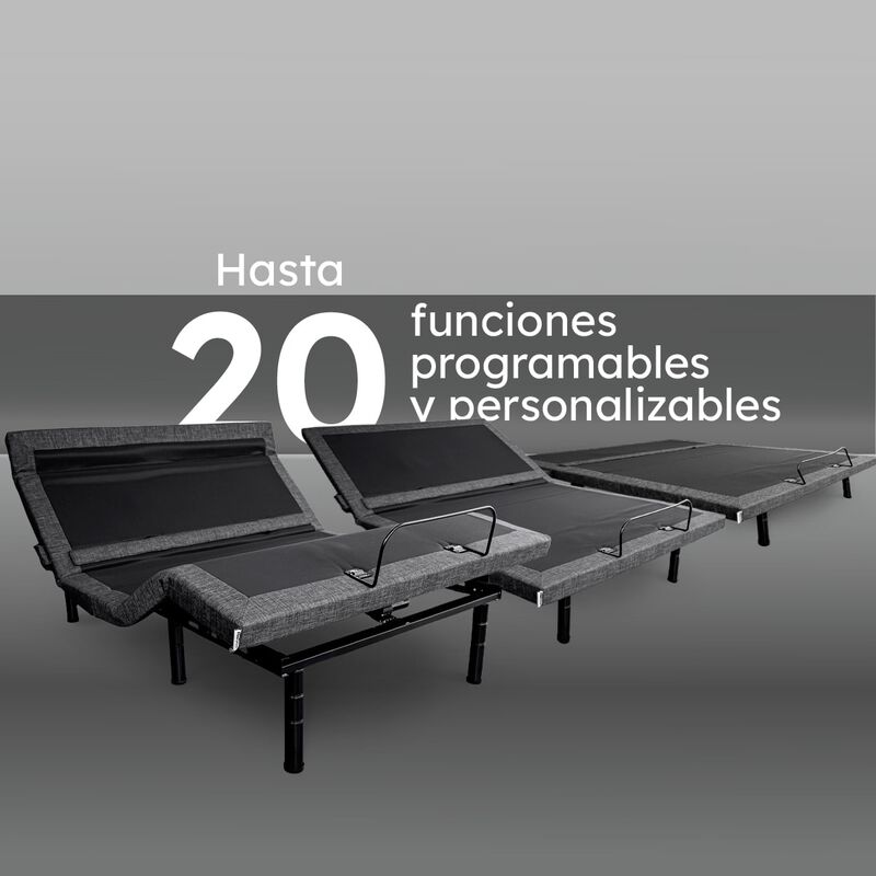 Base De Cama El&eacute;ctrica Ajustable King Size Cont... image number null