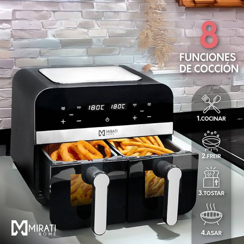 Freidora de Aire  9L con Doble Canasta Mirati y... image number null