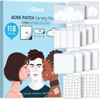 Parches Antiacn&eacute; Litbear 118 Unidades, 6 Tama&ntilde;os para Cara y Cuerpo