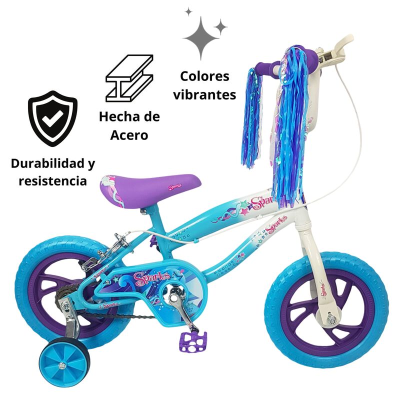 Bicicleta Rodada 12 Unibike Spark Con Ruedas De... image number null