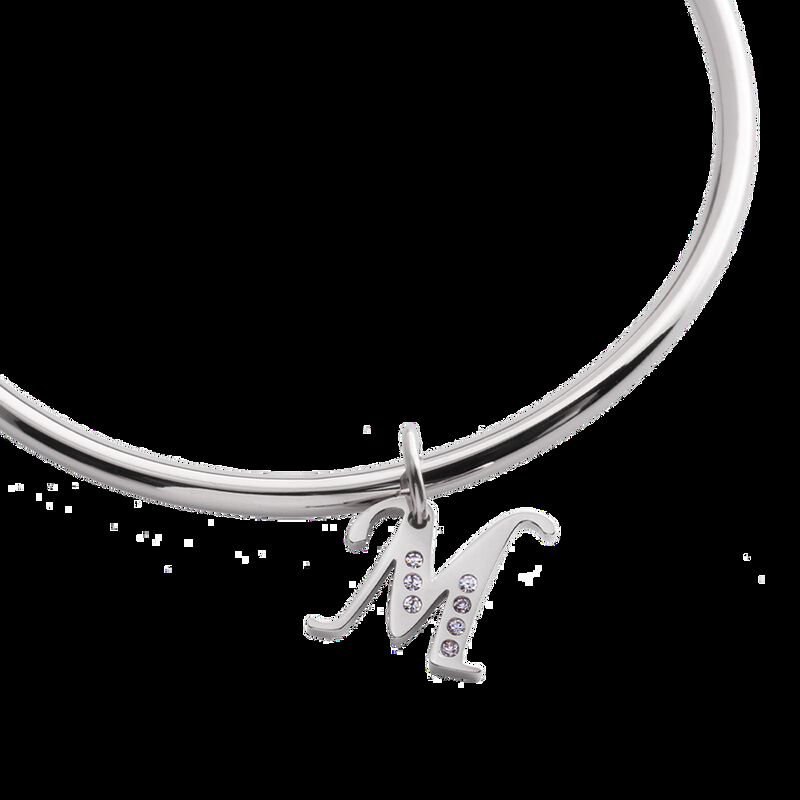 Charm Original, Dije Inicial Letra Zirconia, Jo... image number null