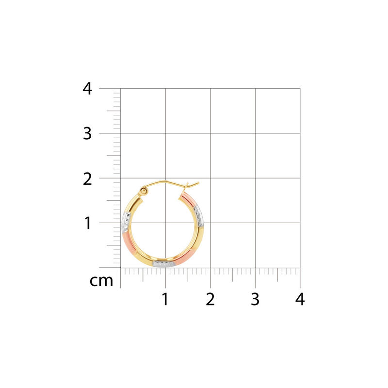 Arracadas De Oro Florentino 10K (15 Mm Aprox.) image number null