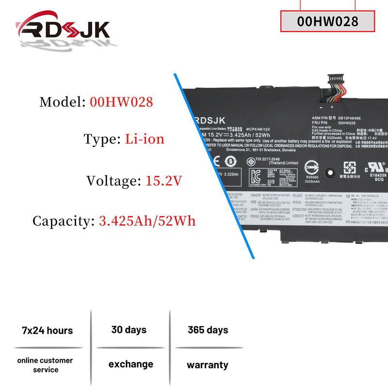 Bater&iacute;a Port&aacute;til Rdsj Para Lenovo Thinkpad X1 C... image number null