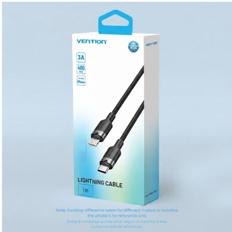 Cable para IPhone USB-C a Lightning VENTION 1M ... image number null