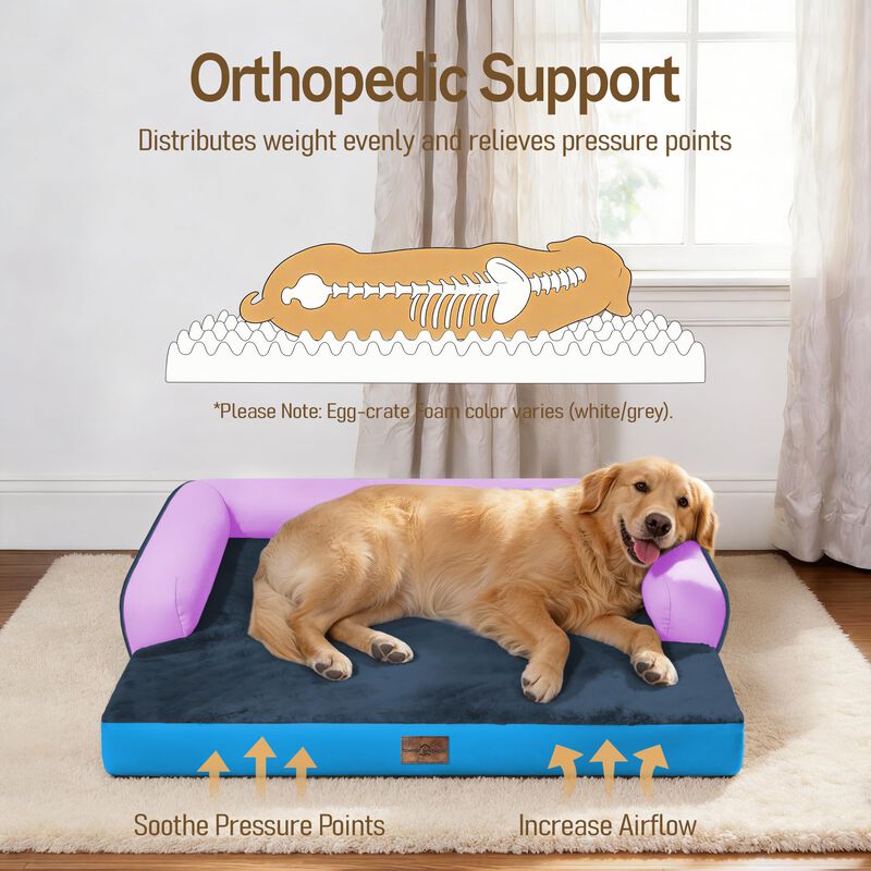 Cama Ortop&eacute;dica Lavable Para Perros Grandes Com... image number null
