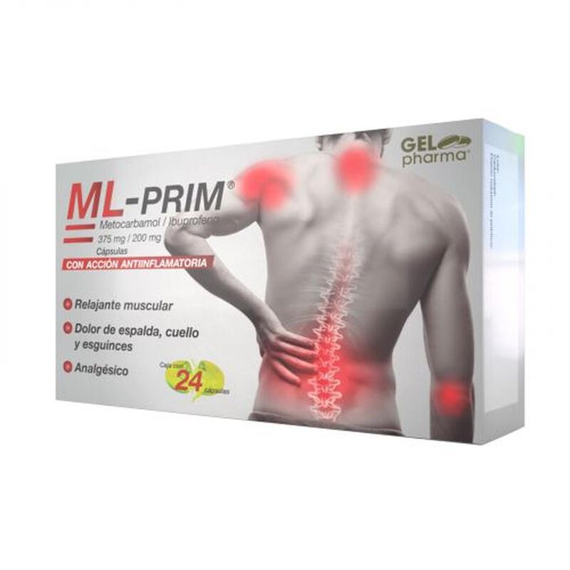 Ml-prim Metocarbamol/Ibuprofeno 375mg/200mg Rel... image number null