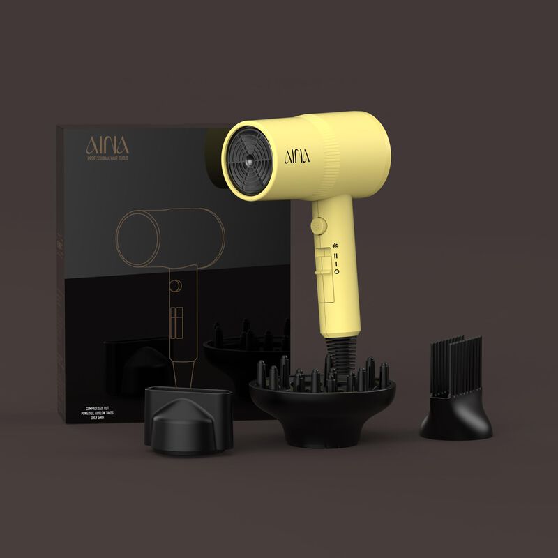 Secador De Cabello Aina 1600w Con Difusor Y Pei... image number null