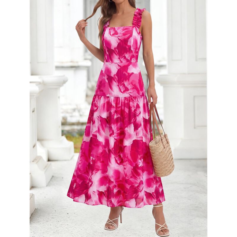 Vestido Floral BTFBM para Invitada de Boda image number null