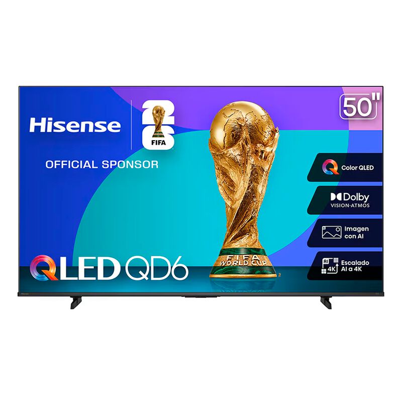 Pantalla 50" Hisense QLED 4K Smart 50QD6QV image number null