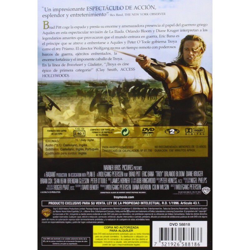 Troya [dvd] image number null