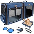 Transport&iacute;n Para Gatos Lekereise 45x42x33 Cm 2 En 1 Azul