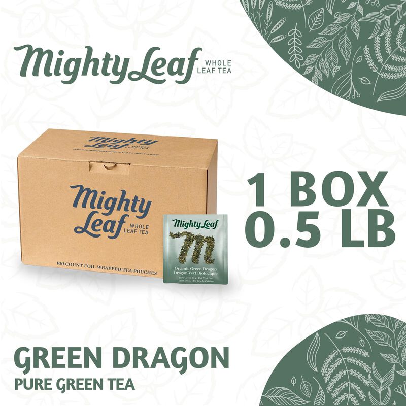 T&eacute; Mighty Leaf Green Dragon 100 Bolsas De Hoja ... image number null