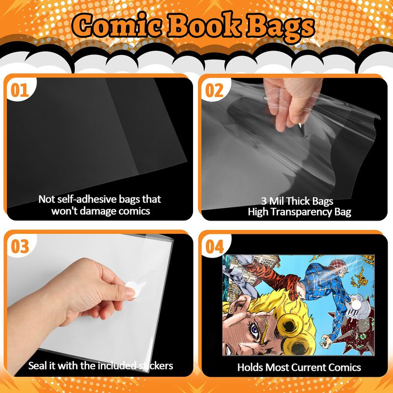 Bolsas Y Forros Para C&oacute;mics Lotmer &ndash; 100 Unidad... image number null