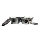 Juego de ollas con tapa Acero Inoxidable 8 pz EveryDay Shorbull