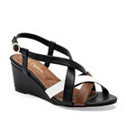 D'Cristian sandalia cu&ntilde;a para mujer negro blanco cafe cod 140373-E