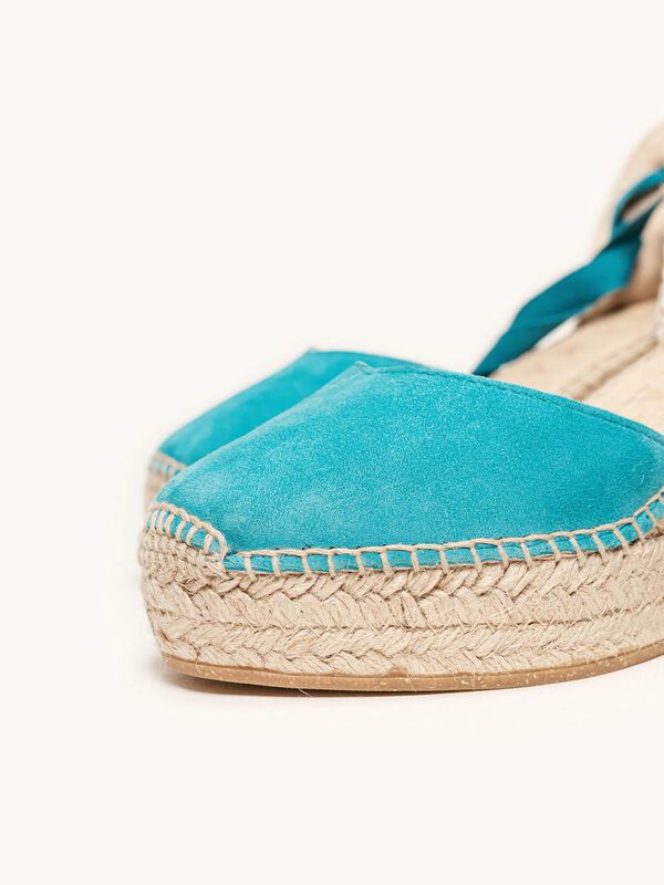 Romero Cu&ntilde;a Media Plataforma Ante Azul Turquesa image number null